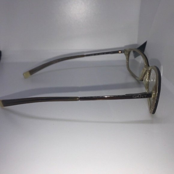 DKNY Thin Tortoise Shell Brown Thin Designer Eyeglass Frame DY 4508 Unisex Style - Picture 4 of 5